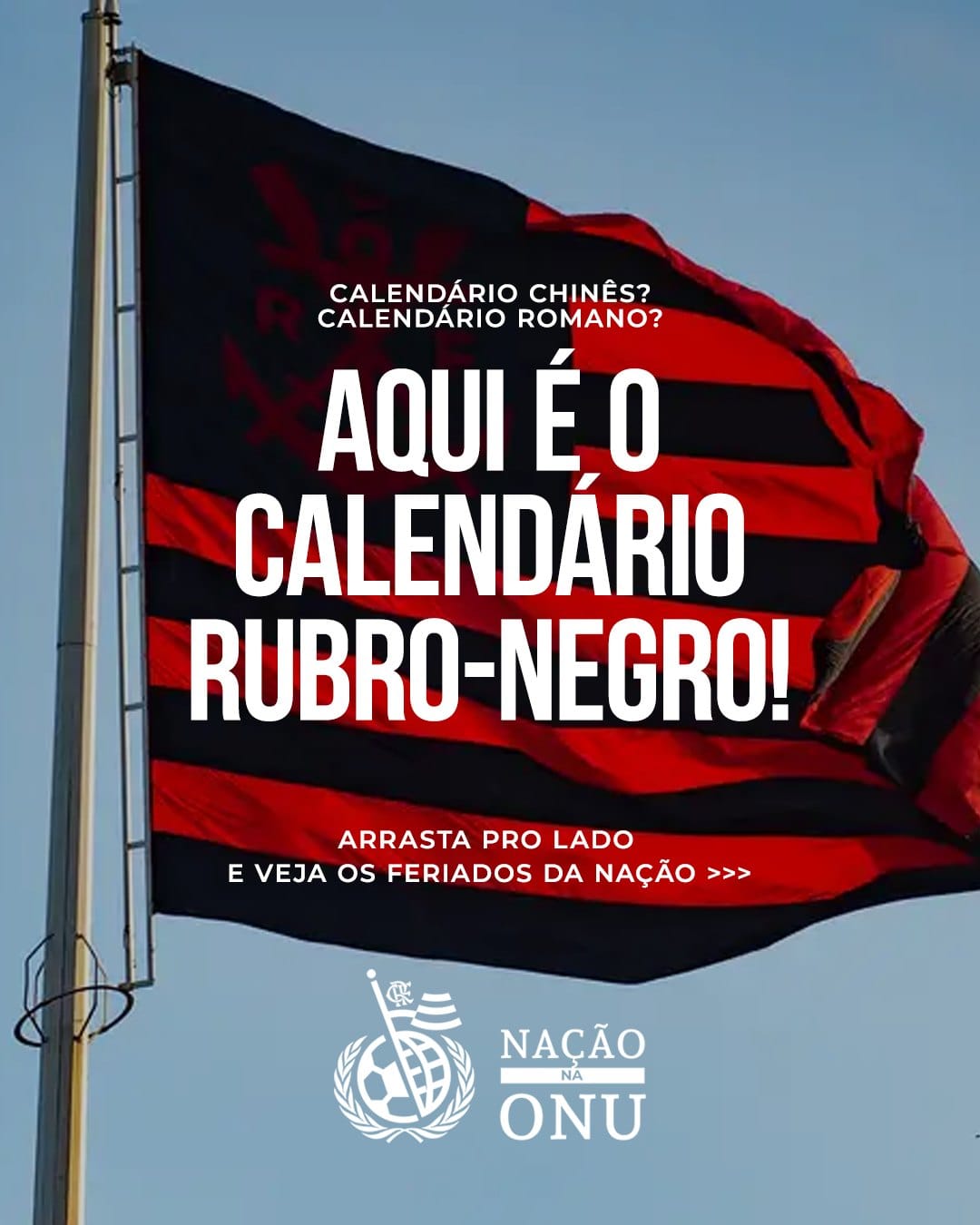 Carrossel do calendário rubro-negro: aqui é o calendário rubro-negro